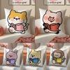 Small Animal Cartoon Happy Sports Cushion Cover Silky Elegant Comfort Sofa Bed Invisible Zipper Beach Pillowcase