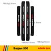 For Wuling Almaz Baojun 530 2021 Car Door Sill Pedal Board Cover Trim Carbon Fiber Rear Bumper Trunk Sticker Auto Accessories