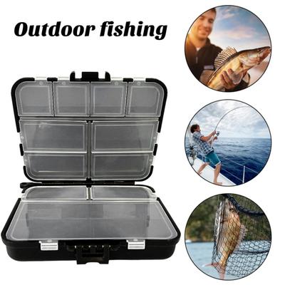 Fishing Lure Box Double-sides Multi-Compartments Portable Waterproof Heavy Duty Artificial Fishing Bait Accessories Organizer Storage Case Container