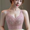 Lace Strapless Bra Women's Plus Size Bra Thin Adjustment Bra Gathered Bra Sexy Bra