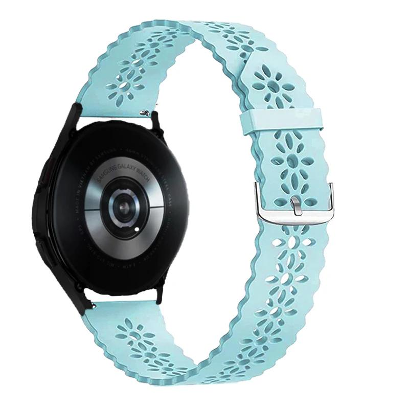 Sport Lace Band for Samsung Galaxy Watch 4/5/5 Pro/6 classic/Active 2 Silicone 20mm 22mm Strap Women Bracelet Huawei Gt 4-3-2-2e