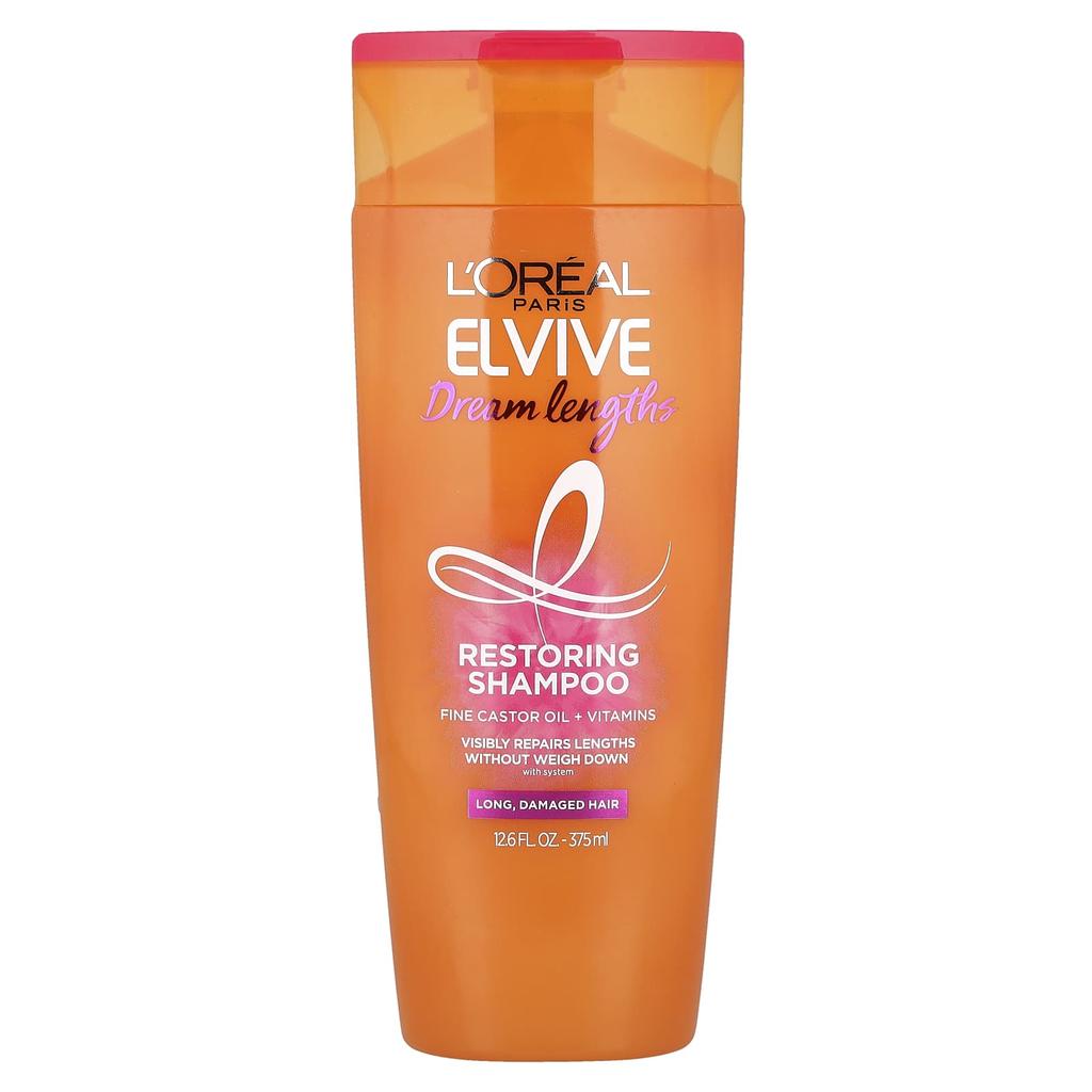 L'Oréal, Elvive, Dream Length, Restore Shampoo, Long and Damaged Hair, 375 Ml (12.6 Fl Oz)