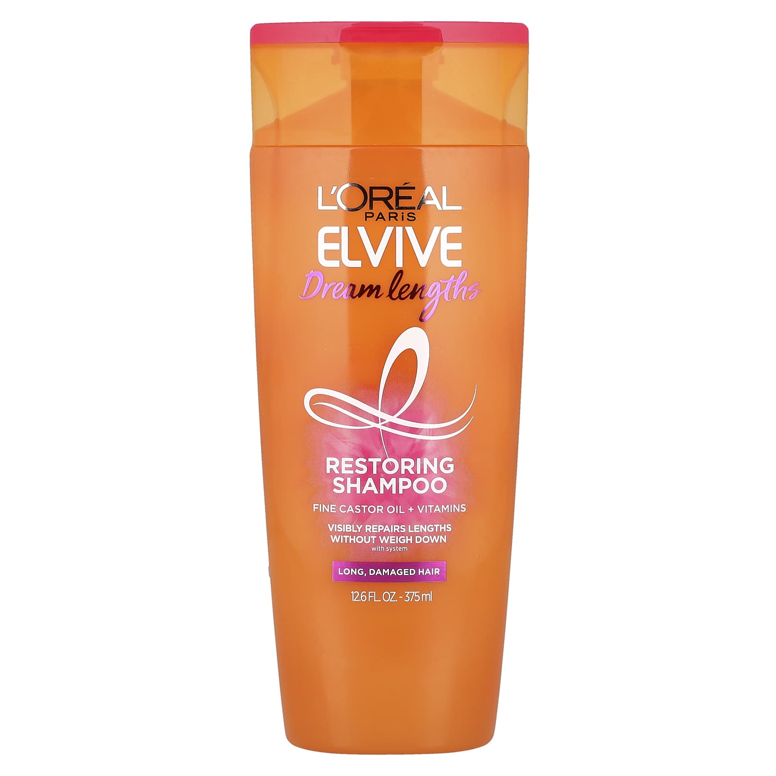 

L Oréal, Elvive, Dream Length, Восстанавливающий шампунь, Для длинных и поврежденных волос, 375 мл (12,6 жидких унций)