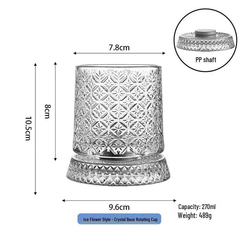 Plastic Spinning Whiskey Glasses