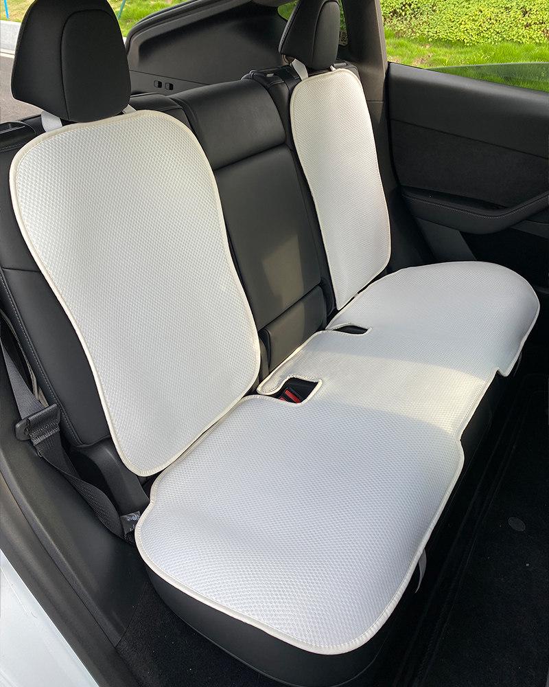 Tesla Model Y Refresh Seat Cushion Cover: Breathable, All-Season, Special Interior Modification.