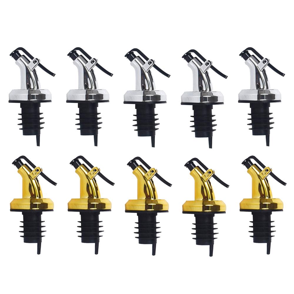 5/10/20Pcs Wine Stopper Bottle Pourer Nozzle Olive Oil Wine Plastic Dispenser Pour Spouts For Whisky Cocktail Bar Accessories