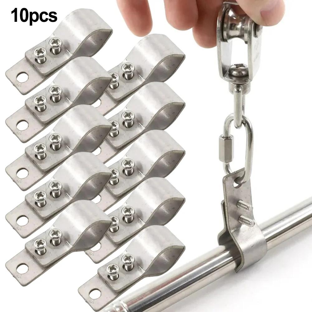 Easy Install Stainless Steel Clamps Protection Heavy Duty Clamps Adjustable Pipe Clamps Pole Diameter 16mm To 26mm China Mainland
