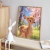 Disney Diamond Painting Kit Bambi Spring Forest Scene Handmade Cross Stitch DIY Diamond Art Home Bedroom Wall Decor Gift