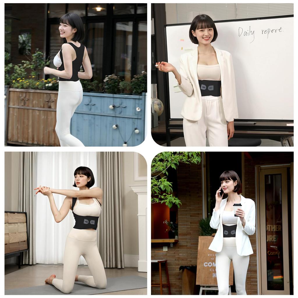 Cofoe Posture Support Belt, Back Support, Easy to Put On and Take Off, Lightweight, Adjustable, Stretchy, Transforms Slouching into Beautiful Posture,