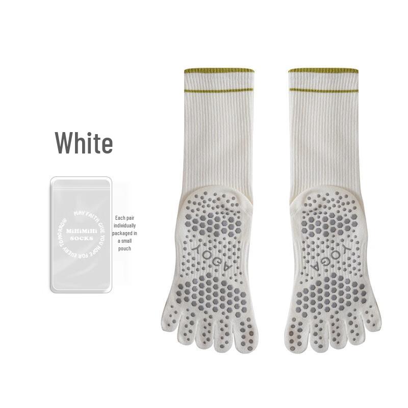 Junbie Autumn/Winter Mid-Calf Five-Toe Yoga Socks