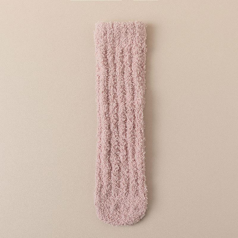 Coral Fleece Thermal Maternity Socks for Women - Winter & Fall Edition Thickened & Fleece-Lined Loose-Fit Floor Socks for Home & Sleep
