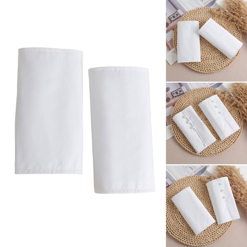 Broderi Spets Falska Ärmar Dam Dekorativa Ärmar Avtagbara Handledsmanschetter