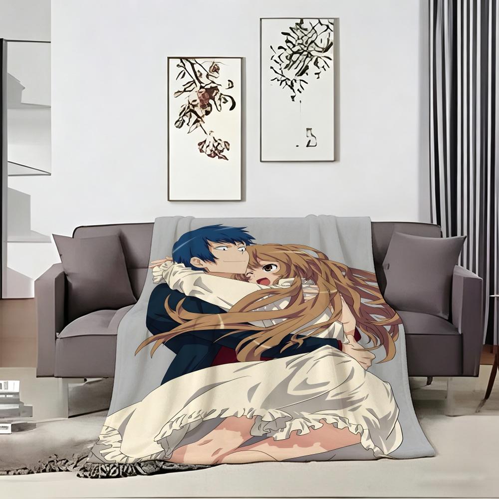 Anime T-ToradoraS Throw Soft Warm Throw Blanket for Bedroom Living Room Bed Travel Camping Picnic Gift
