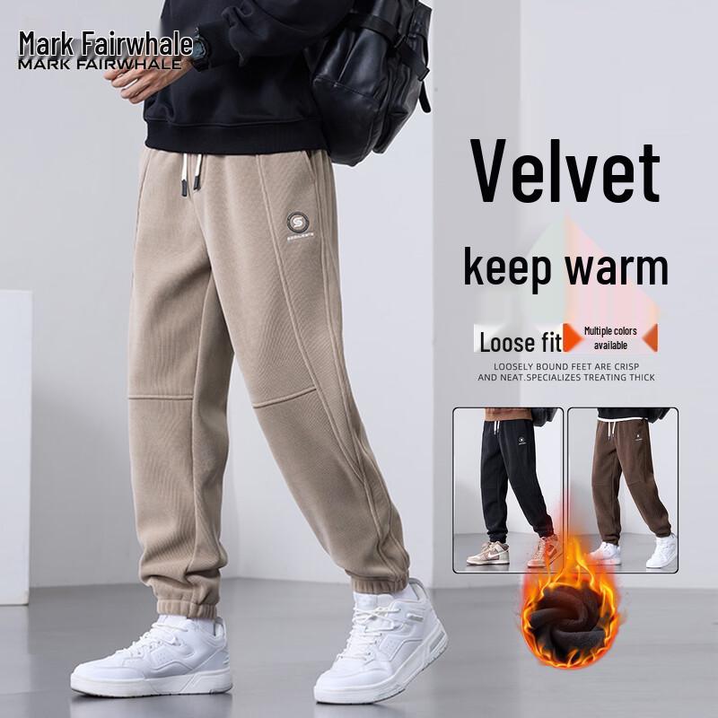 

Mark Hua Fei Men s Thick Fleece-Lined Jogger Sweatpants XL (180)