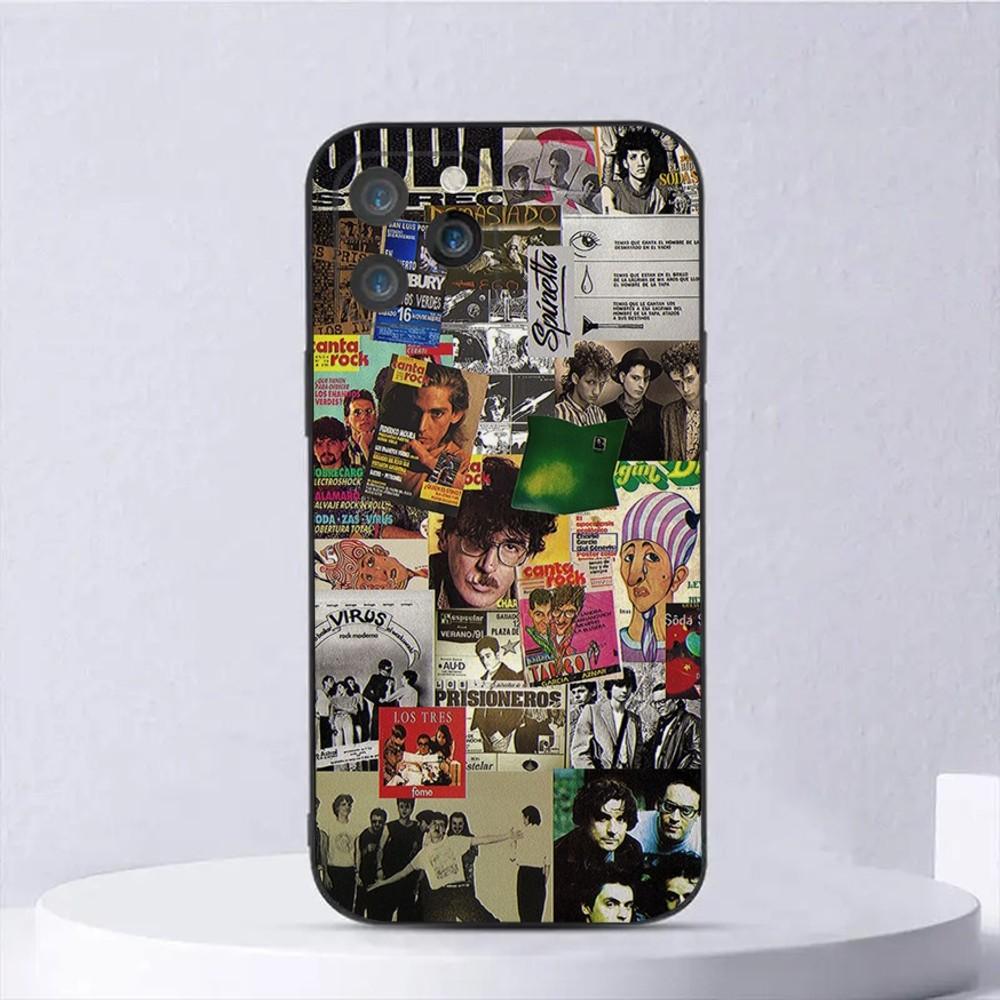 Soda Stereo Musik Handyhülle Für iPhone 15,14,13,12,11,Plus,Pro Max,XS,X,XR,SE,Mini,8,7 Weiches Silikon Schwarze Hülle