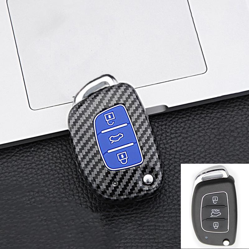 3 4 Button Abs Car Smart Key Case Cover For Hyundai Tucson Santa Fe Rena Sonata Elantra Creta Ix35 Ix45 I10 I30 I40 Accessories