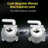 Rust-Resistant Mini Cam Lock with Quick Clip Silver Easy Replacement POS Drawer Lock with Keys Metal Cabinet Airbox Lock