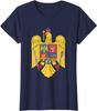 RoUnisexian Clothes RoUnisexia Coat of Arms with Eagle Unisex TShirt Short Sleeve Casual Cotton Boys TShirts