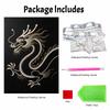 5D DIY Pearl Diamond Painting Kit Majestic Dragon Full Drill Embroidery Mosaic Art Home Wall Decor Gift