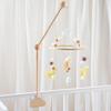 Cot Mobile Arm 27.17inch Wooden Cloud Design Detachable Baby Mobile Hanger Height Adjustable Cute Crib Mobile Arm for Bed Bell Wind Chimes Baby