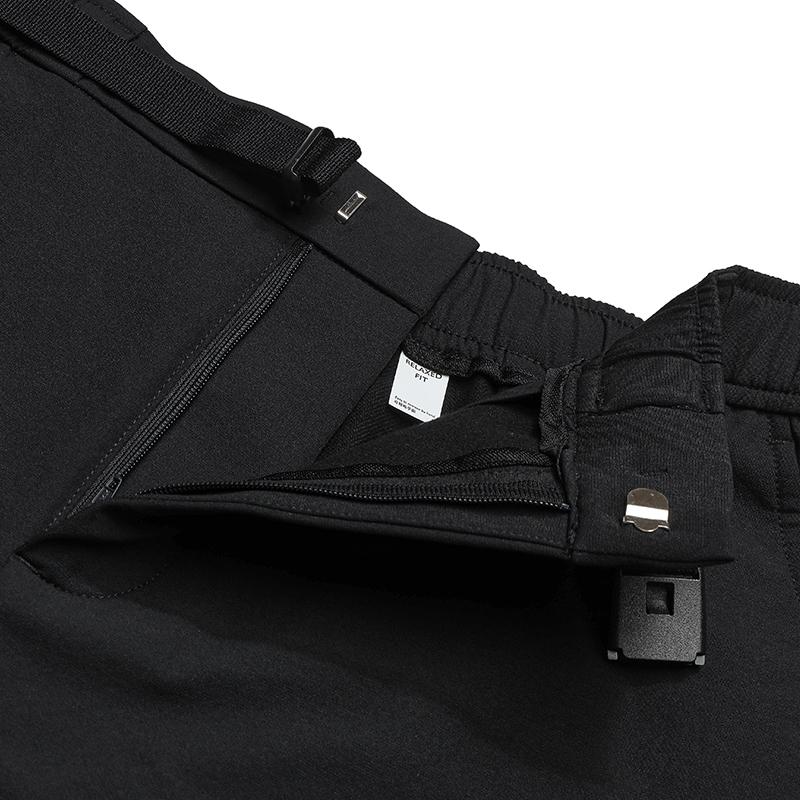 FILA Original Simple Classic Workwear Soft Comfortable Brushed Woven Straight Leg Casual Pants Women bottoms F11W549802FBK