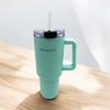 STEEL THERMAL MUG 1200ml WITH HANDLE AND STRAW KM-2175