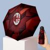 AC Milan Pattern Printed Mini 5 Folds 8 Ribs Compact Umbrella Windproof Waterproof Lightweight Portable Folding