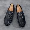 Fashion Men Patent Leather Loafers Casual Flats Driving Shoes Brand Designer Summer Autumn Man Moccasins Slip on Shoes Mocasines Hombre