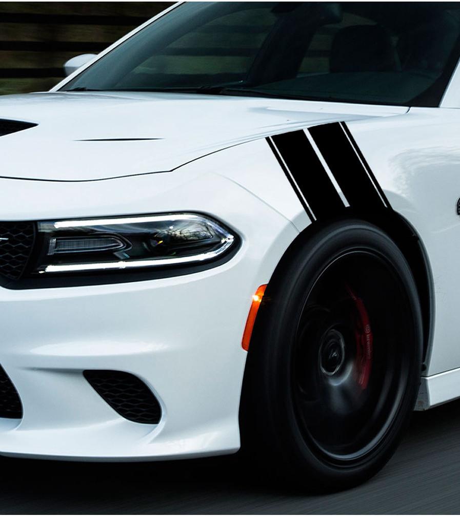 

Хэш Рейсинг X2 Полоса Для Автомобиля Грузовика Внедорожника Крыло Капот Бампер Наклейка 2hs 20 чёрный