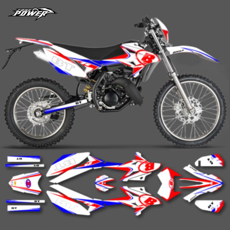 Powerzone Custom Team Decals Graphics Stickers Kits for Beta RR50 2011-2020 Number Name Custom