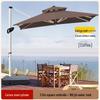 Outdoor Patio Umbrella with Rolling Water Tank Base