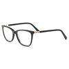 Trendy Women's Acetate Square Full Rim Glasses Frame Lightweight Fashion Eyewear for Office & Daily Chic Style