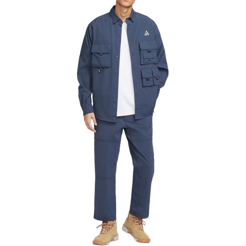 New Nike ACG DRI FIT UV Shirt Men's Lightning Blue DN3937-437