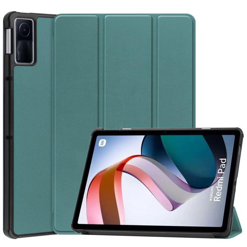

Чохол для XiaoMi Redmi Pad SE 11 дюймів PU Flip Stand Cover For XiaoMi Redmi Pad 10.6 inch Tablet Case Funda Redmi Pad 10.6 inch темно-зелений колір