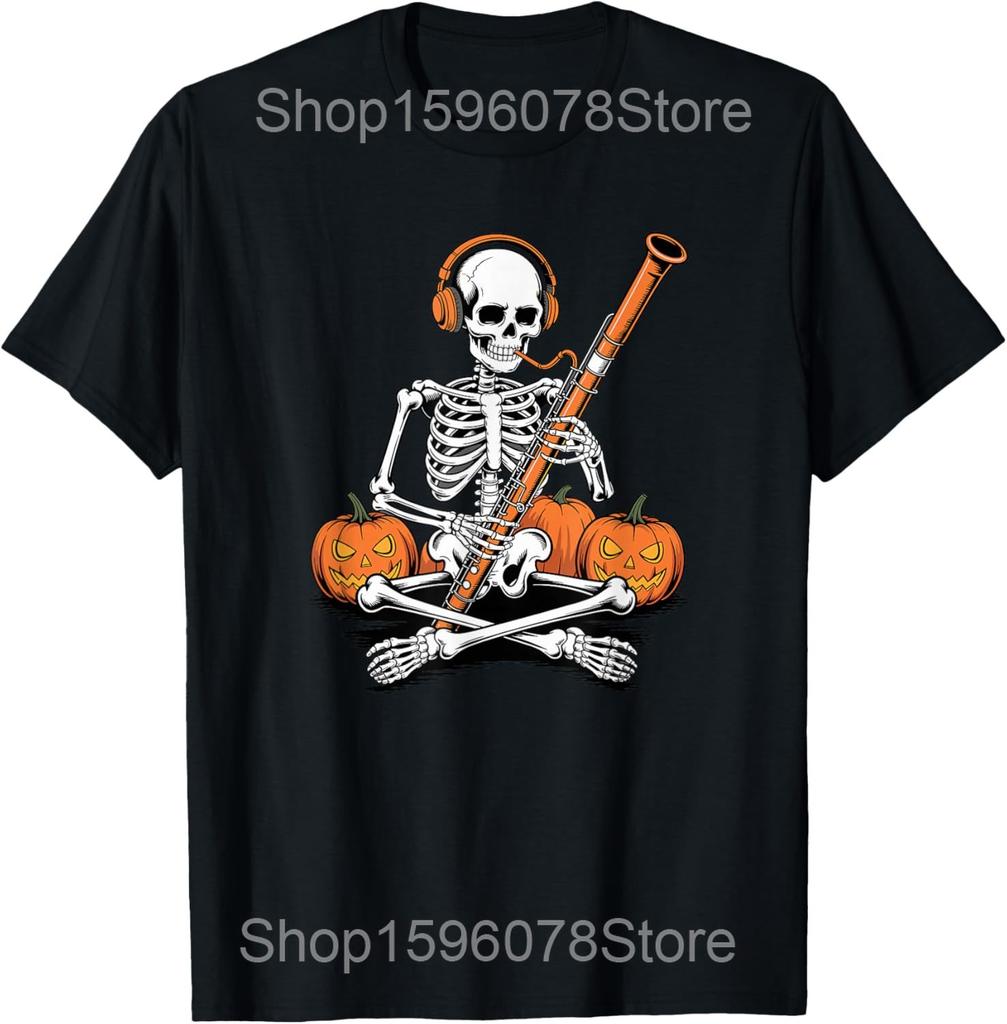 Funny Join The Dark Side Bassoon Player T Shirts Men Pure Cotton Humor Streetwear Tee Shirt Short Sleeve Unisex Loose Clothing