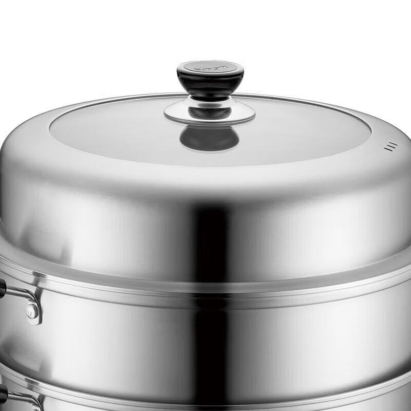 SUPOR 30cm 304 Stainless Steel 3-Layer Steamer Pot