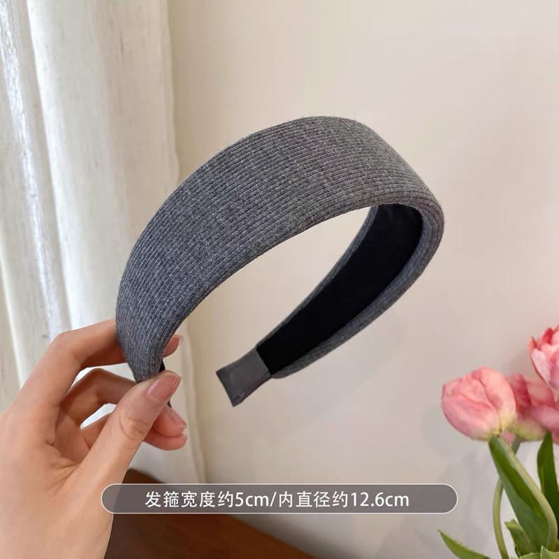 Red headband for women, wide-brimmed, hair-pressing, face-washing headband, high-end, stylish, fashionable headwear, hairpin headband