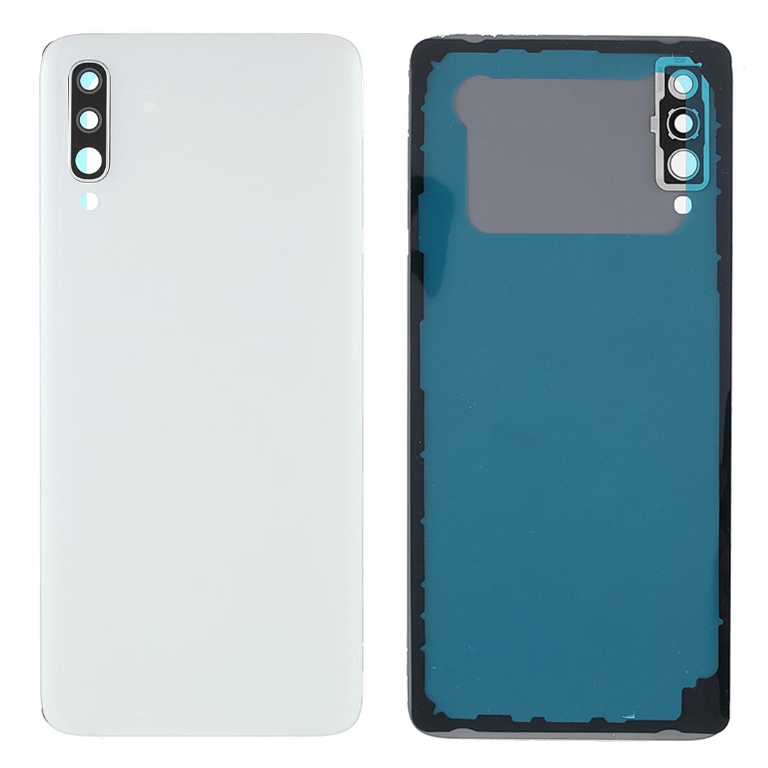 

Battery Back Cover Rear Housing with Camera Ring Cover Parts Replacement (without Logo) for Samsung Galaxy A70 White