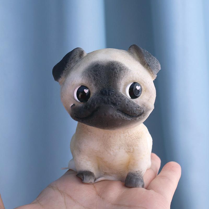 Simulation Squeeze Toys Tpr Dog Model Ornament Stereoscopic Pinch Toys Cute Stress Relieving Toy Doll Relaxing Toy Pinch Toys