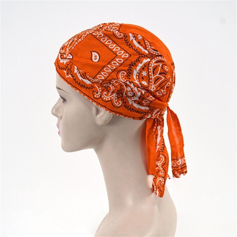 Multifunctional Headwear Pirate Style Bandana Cap for Sun Shielding Cycling Hiking Running Easy Wear as Hat or Scarf