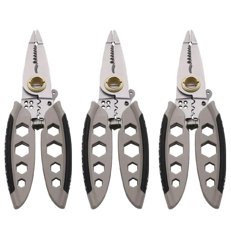 7in Multipurpose Wire Stripper Professional Tool Electrician Crimpe Pliers for Wire Cutting Stripping Pressing Cable Hand Tool