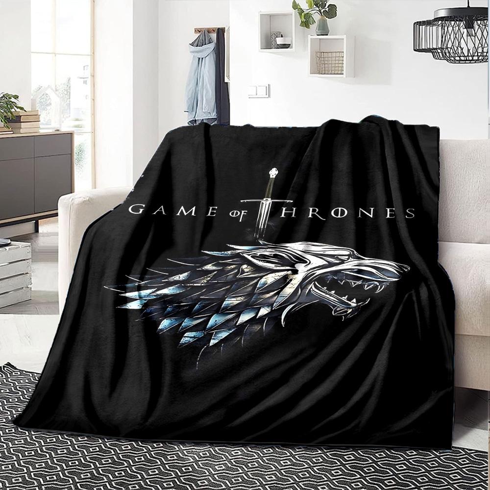 1pc Game of Thrones Blanket Lightweight Flannel Throw for Sofa Bed Travel Camping Livingroom Office Couch Chair 1135KK