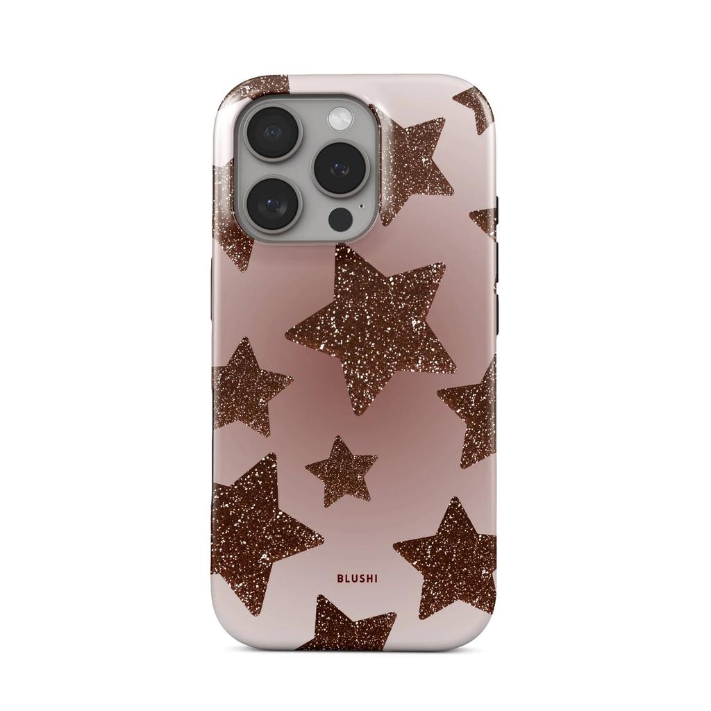 Luxury Y2K Pentagram Phone Case for iPhone 17 16e 16 15 14 13 12 11 X XS XR XSMAX 7 8 Air Pro Max Plus Double-layer