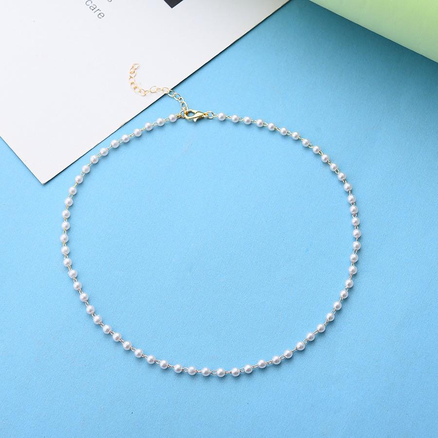 Retro Pearl Necklace: Japanese & Korean Style, European & American Simple Nude Layer for Women