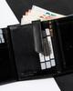 Men's Leather Wallet N104L-RVT BLACK