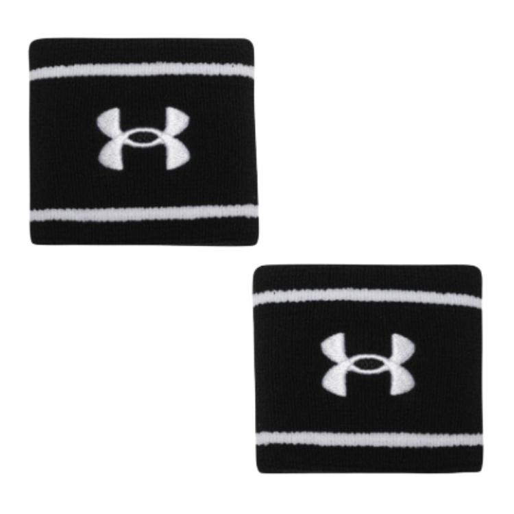 Under Armour Elastane Wristbands Unisex Black 1373119-001 F