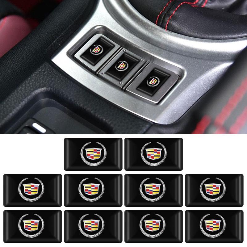 Metal Car Badge Steering Wheel Dashboard Decor Hub Caps Center Sticker For Cadillac XT5 XTS CTS BLS SLS DTS SRX Escalade Tiburon Deville
