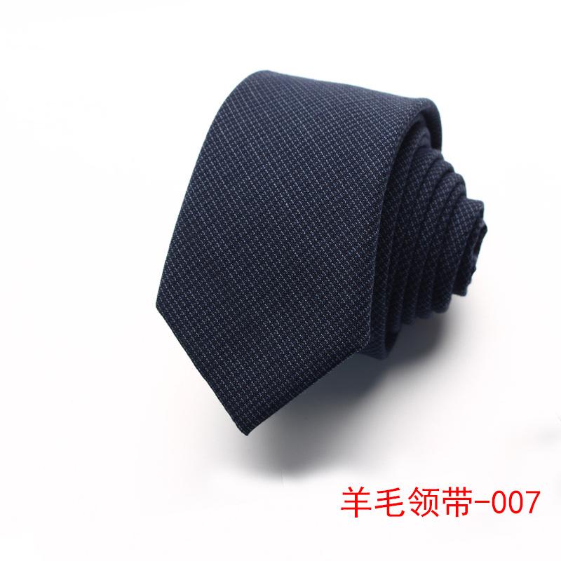 Wool Tie Men'S Striped Plaid Casual Tie Best Man Suit Shirt Accessories Tie