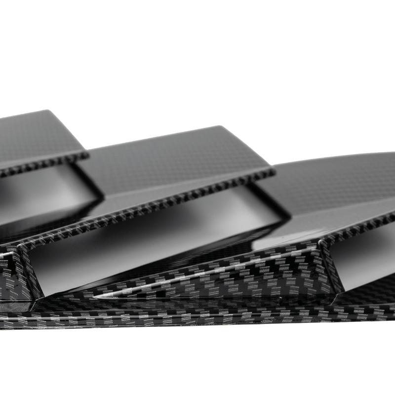 2pcs For Ford Focus ST RS MK3 2012-2018 Hatchback Rear Window Louvers Car Blinds Side Tuyere Louvers Vent ABS Accessories Style