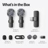 Wireless Microphone Lavalier Microphone for Video Recording - iPhone Mic Crystal Clear Recording with USB-C for Content Creators